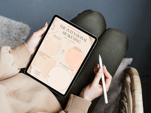 21-Day Glow Up Reset Challenge | Premium Digital Self-Care & Wellness Journal by Aura Planners | Aesthetic iPad Planner PDF