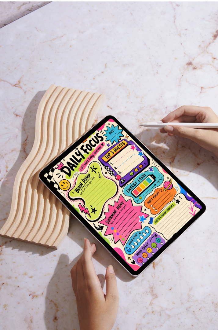 ADHD Focus Planner – Gamified Dopamine Digital Journal